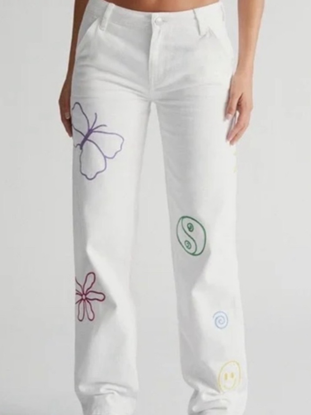 PacSun Graphic Low Rise Carpenter Jeans